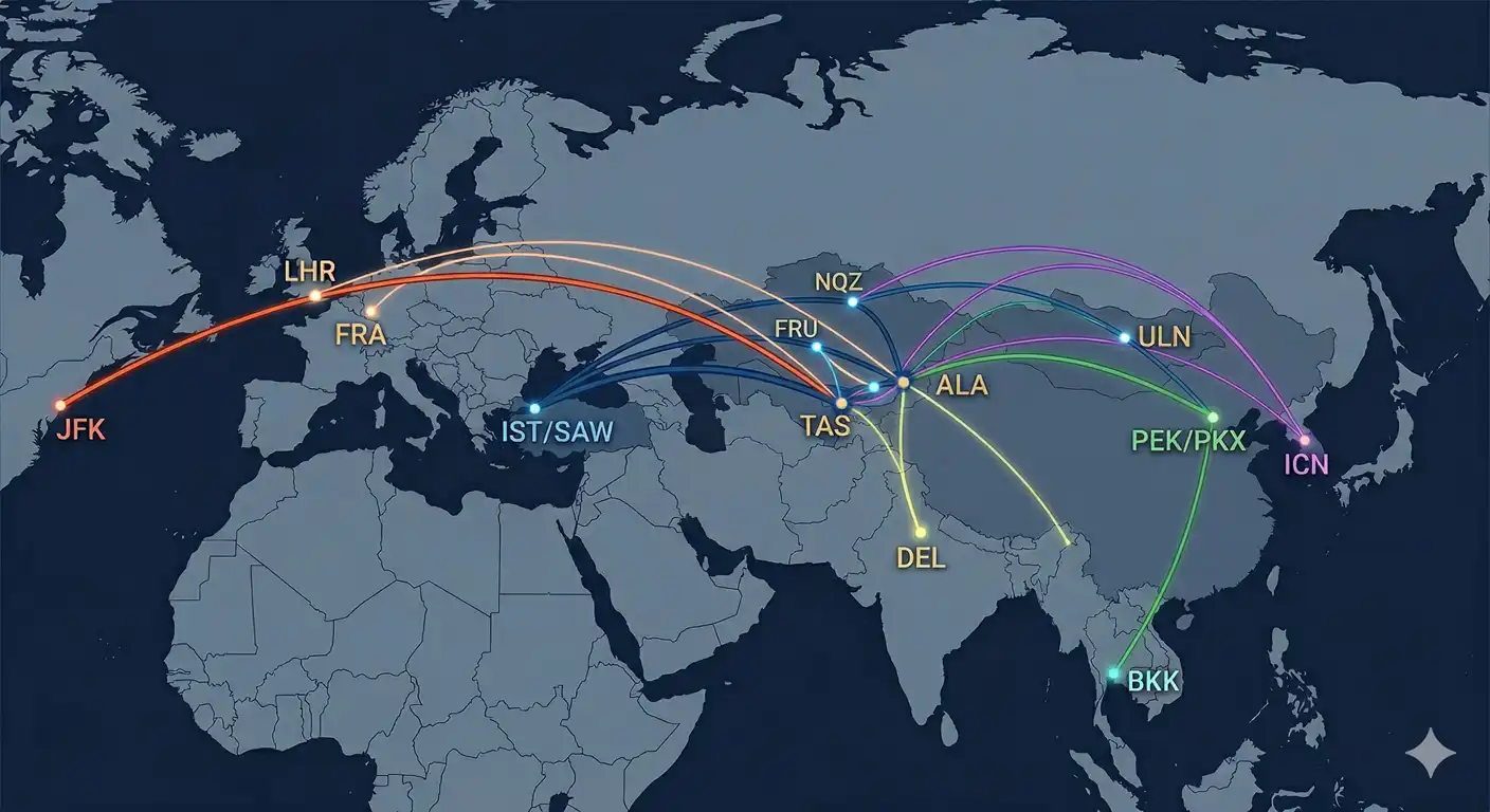 Reliable Flight Routes to Central Asia (That Skip the Middle East)