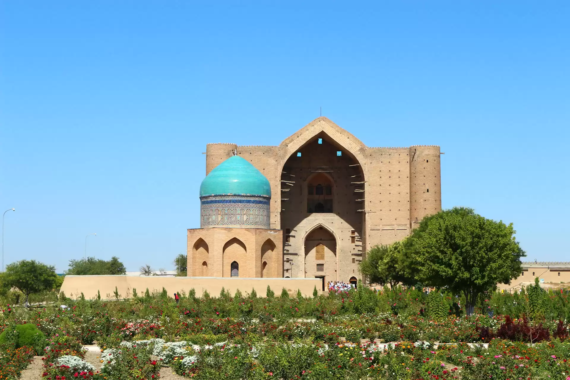 The Khoja Ahmed Yassawi Mausoleum in Turkestan for me