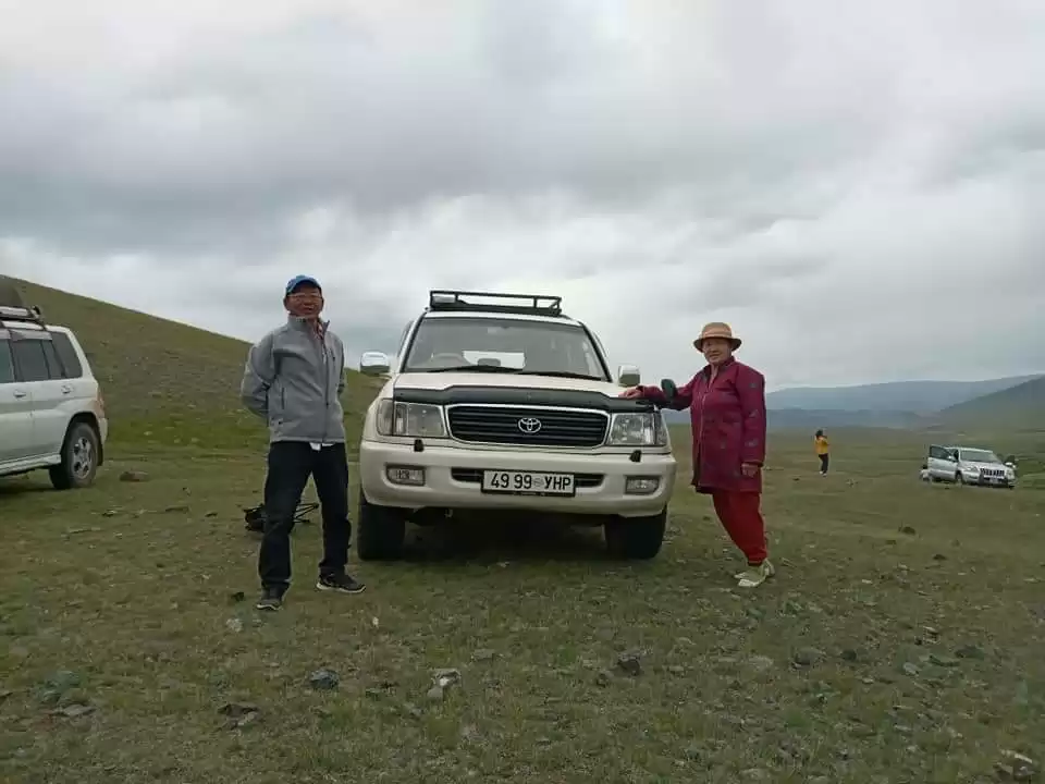 Mongolian Driver With 4Wd Landcruiser 100