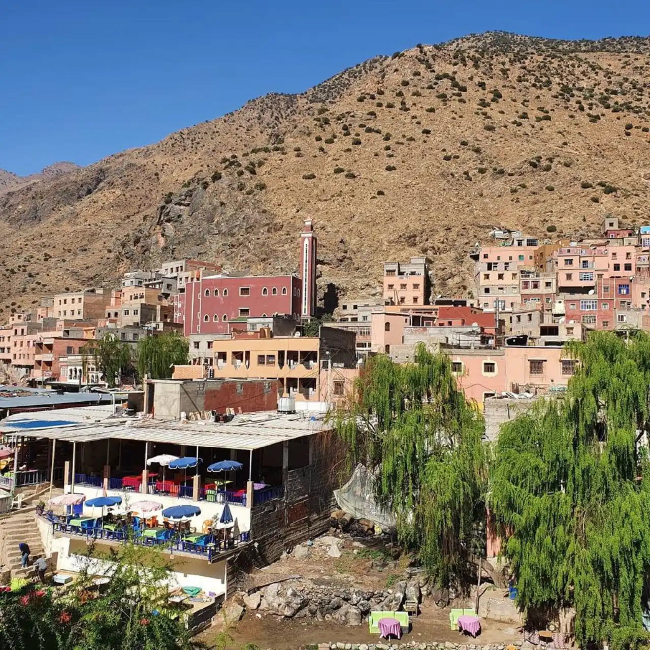 Atlas Mountains Ourika Valley Waterfall