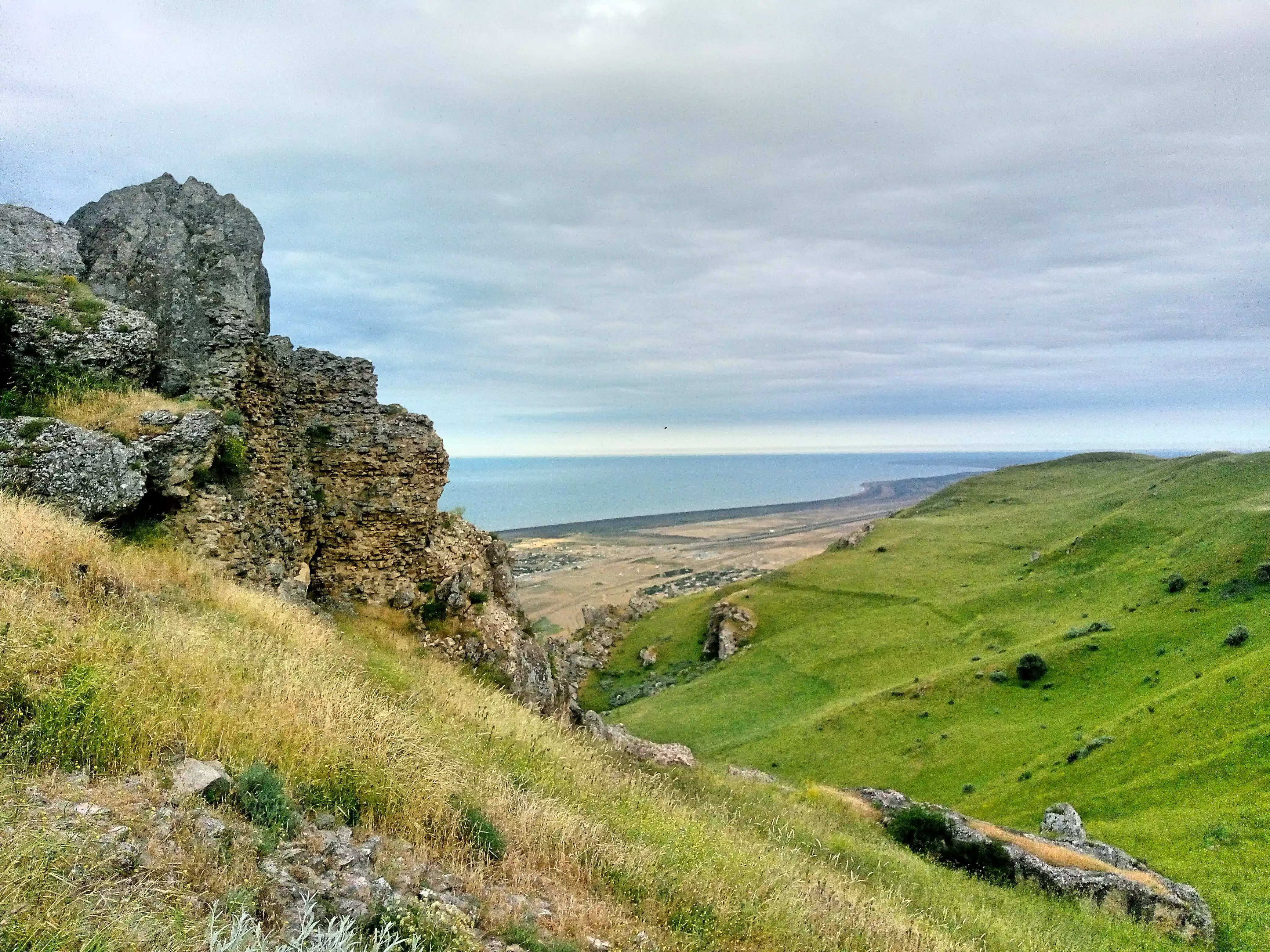 Medieval Castle And Mystique Mountain