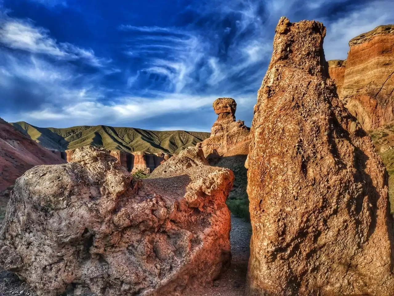 Transport To The Charyn Canyon Valley Of Castles